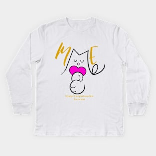 ME YELLOW MYALGIC ENCEPHALOMYELITIS CFS CHRONIC ILLNESS AWARENESS Kids Long Sleeve T-Shirt